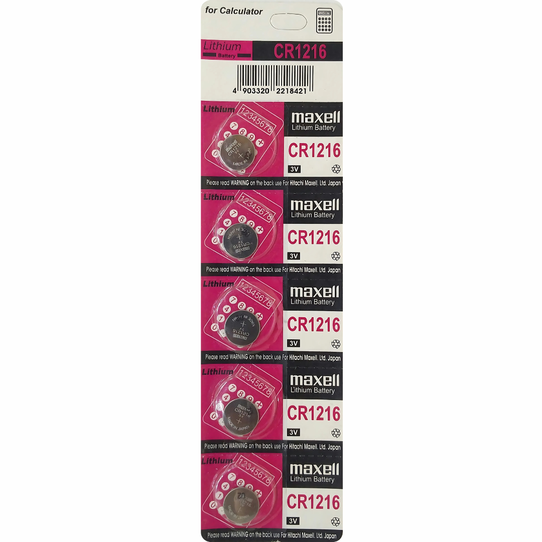 Buy Maxell CR1216 button cell battery at the lowest price. Secure checkout and quick delivery.