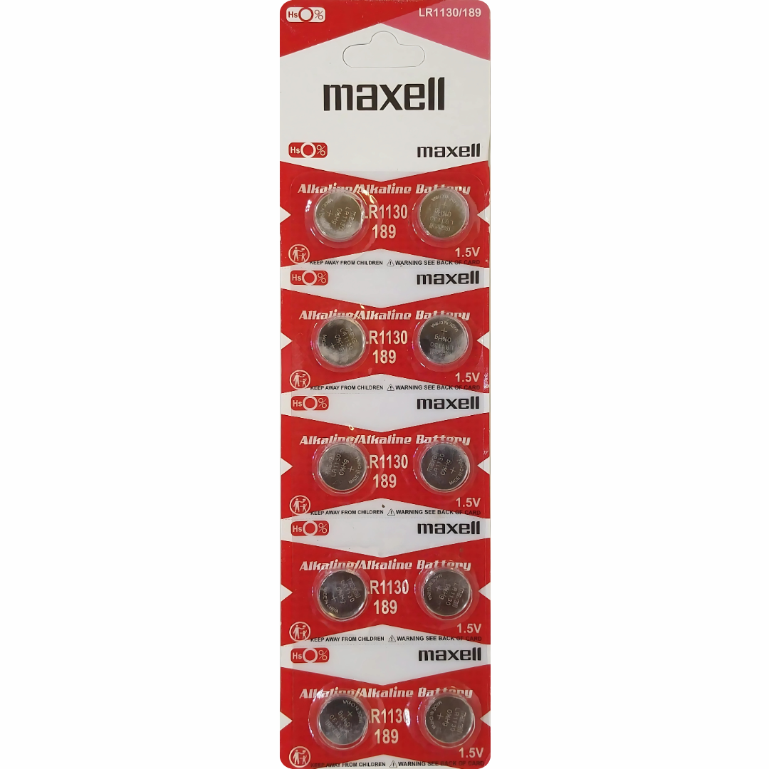 Shop Maxell LR1130 AG10 button cell battery (pack of 10) for extended power. Best online deals available.