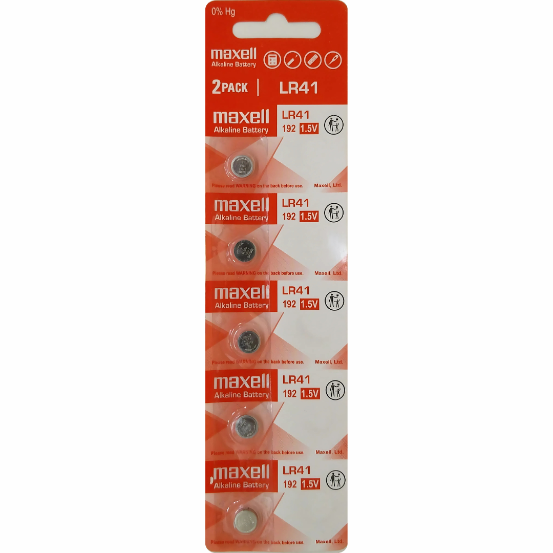 Shop Maxell LR41 AG3 button cell battery (pack of 10) for reliable power. Best price available online.