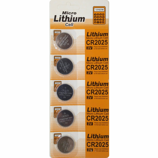 Buy Micro CR2025 lithium button cell battery at the lowest price online. Fast delivery and secure checkout.