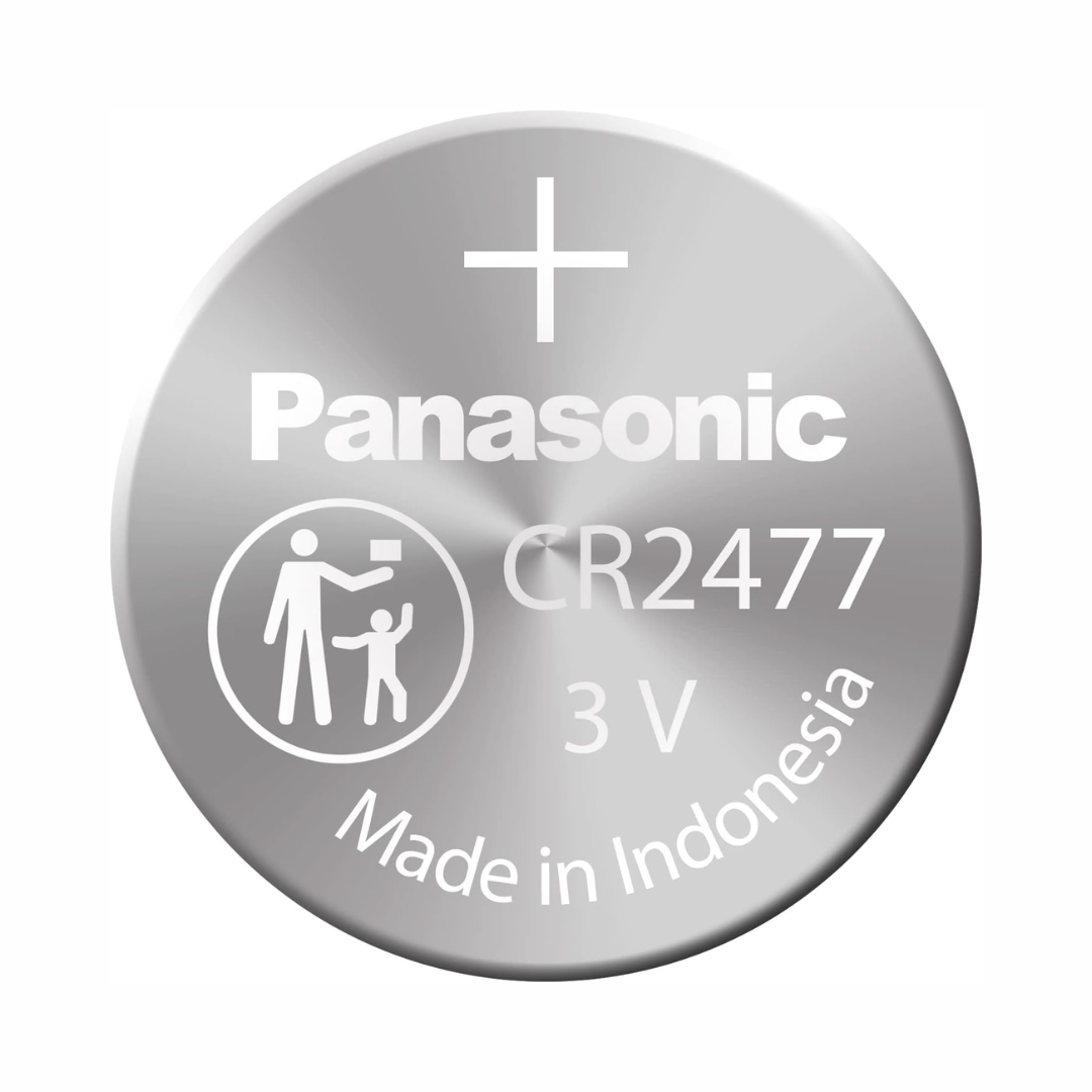 Buy Panasonic CR2477 3V lithium coin cell battery at the best price. Fast shipping and secure checkout available.