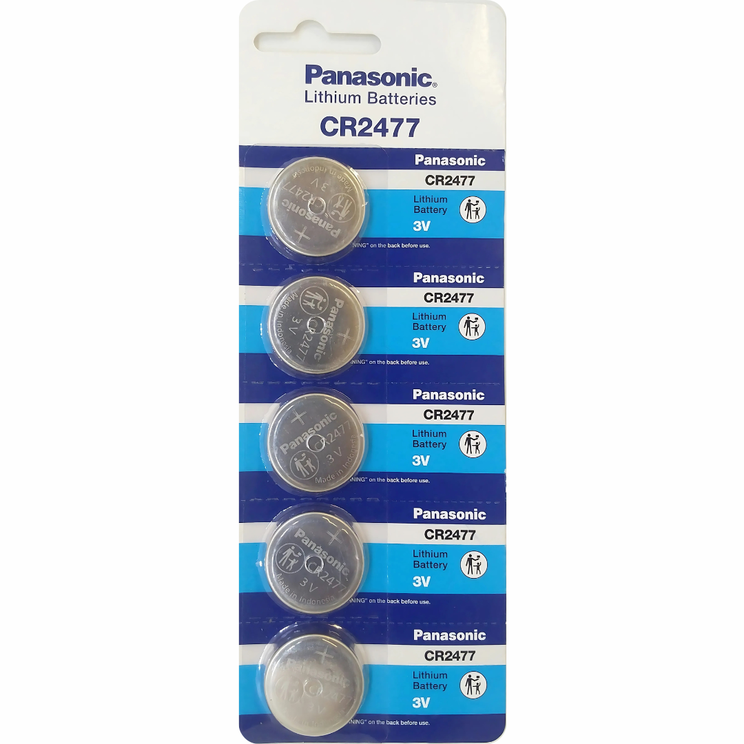 Shop Panasonic CR2477 3V lithium coin cell battery for extended battery life and reliable performance.