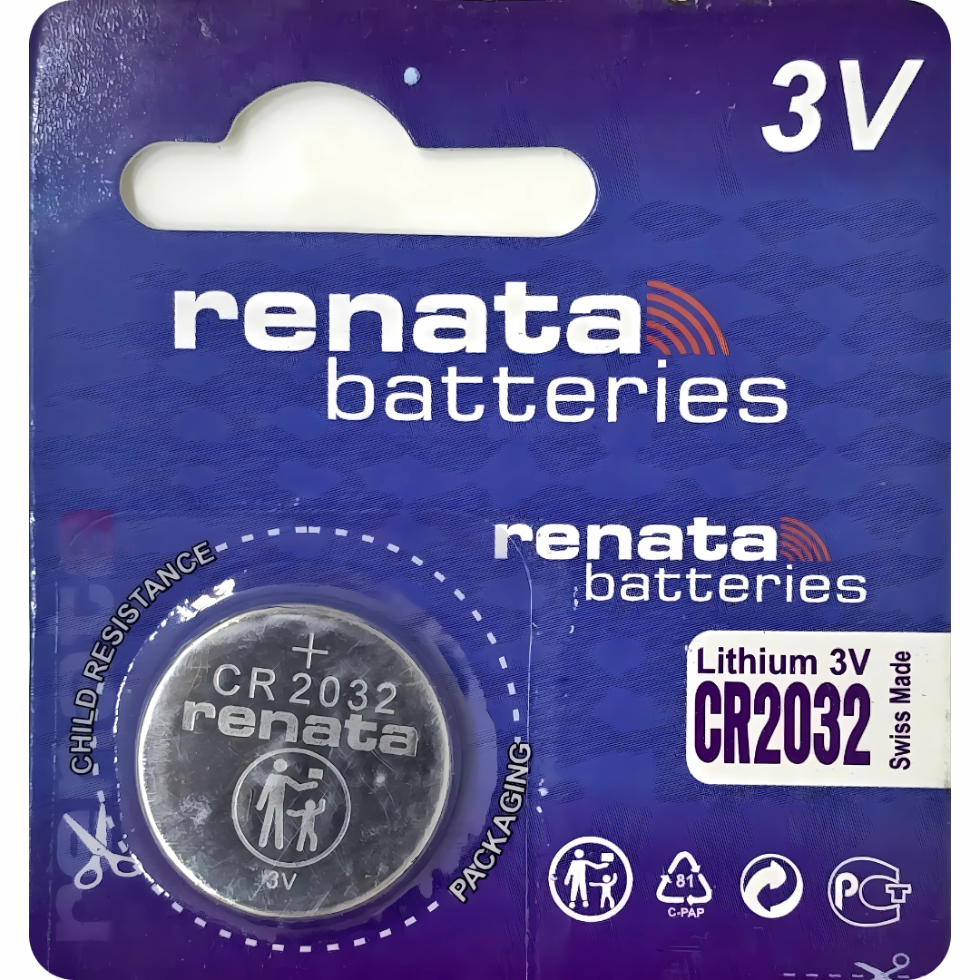 Renata CR2032 3V Lithium Button Cell Battery - essential for powering small devices. Shop online for top quality