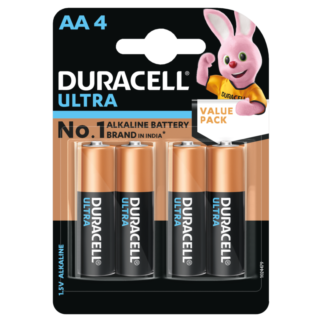 Duracell Ultra Alkaline size AA Batteries BP4