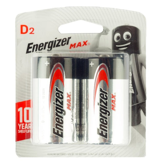 Buy Energizer Alkaline D batteries for premium power supply. Secure checkout and fast delivery.
D2 Energizer Max available at MyBattery.in at best price online in India.