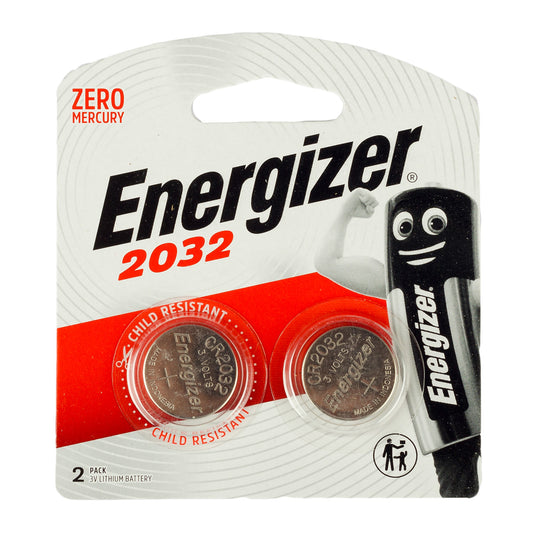 Energizer Lithium CR2032 Button Cell 3V Batteries - Pack of 2
